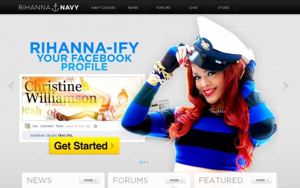 Новый официальный интернет-портал для RihannaNavy