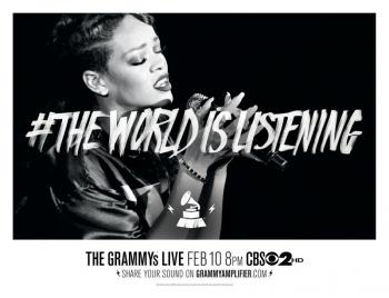 Промо-постер Rihanna для Grammy Awards 2013