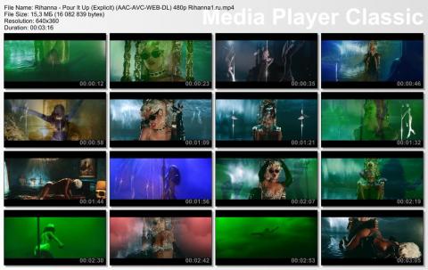 Клип Rihanna - Pour It Up WEB-DL скринлист