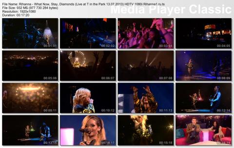Rihanna - Live at T in the Park 13.07.2013 HDTV 1080i скринлист