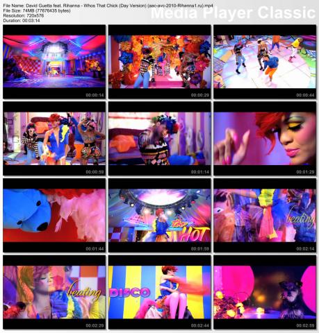 Клип David Guetta feat. Rihanna - Who&#039;s That Chick? (Day Version) WEB скринлист