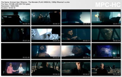 Клип Eminem feat. Rihanna - The Monster WEB-DL 1080p скринлист