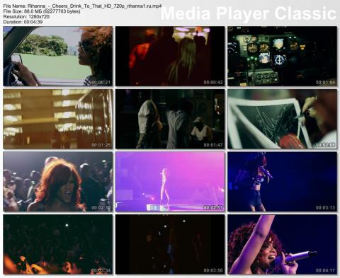 Клип Rihanna - Cheers (Drink To That) HD 720p скринлист