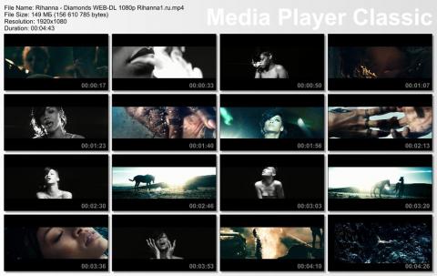 Клип Rihanna - Diamonds WEB-DL 1080p скринлист