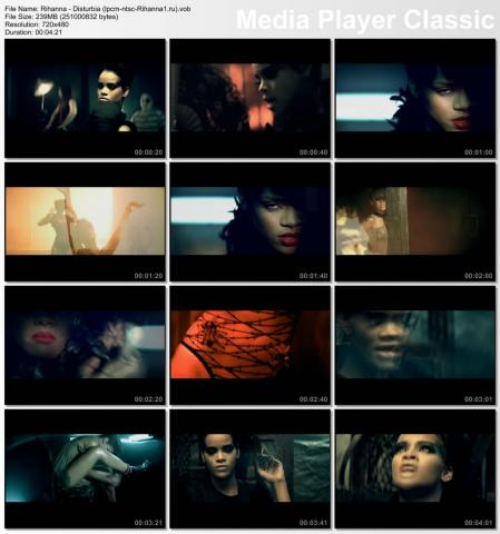 Клип Rihanna - Disturbia DVD (Vob) скринлист