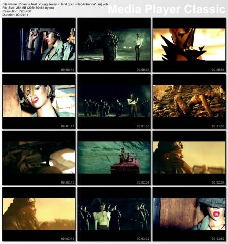 Клип Rihanna feat. Young Jeezy - Hard DVD (Vob) скринлист