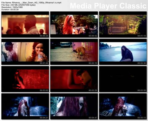 Клип Rihanna - Man Down HD 1080p скринлист