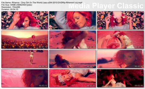 Клип Rihanna - Only Girl (In The World) DVDRip скринлист