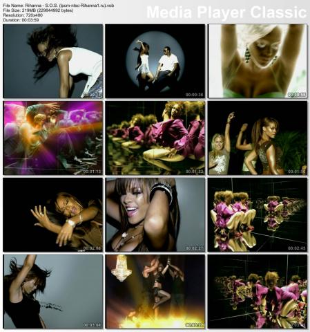 Клип Rihanna - S.O.S. DVD (Vob) скринлист