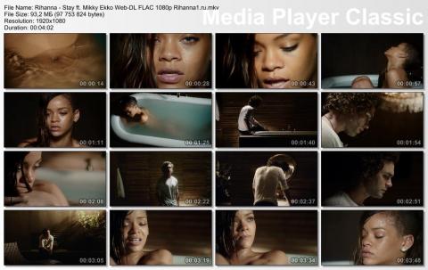 Клип Rihanna - Stay ft. Mikky Ekko 1080p скринлист