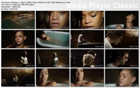 Клип Rihanna - Stay ft. Mikky Ekko 720p скринлист