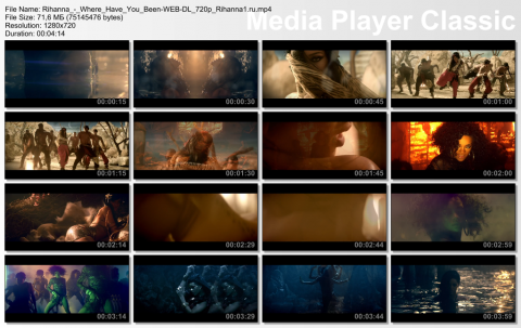 Клип Rihanna - Where Have You Been HD 720p скринлист