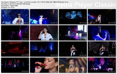 Rihanna - 777 Tour  Live from London 19.11.2012 Web HD 1080p скринлист