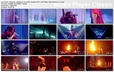 Rihanna - Live at Brit Awards 2011 HDTVRip 720p скринлист