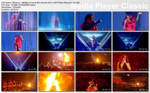 Rihanna - Live at Brit Awards 2011 HDTVRip скринлист