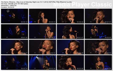 Rihanna - Stay (Live at Saturday Night Live 10.11.2012) HDTVRip 720p скринлист