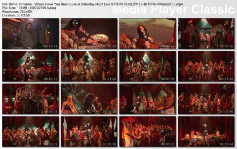 Rihanna - Where Have You Been (Live at Saturday Night Live 05.05.2012) HDTVRip скринлист