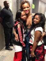 Rihanna за кулисами DWT в Форт-Лодердейле (20 апреля)