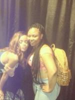 Rihanna за кулисами DWT в Атланте (22 апреля)