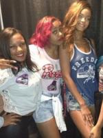 Rihanna за кулисами DWT в Атланте (22 апреля)