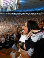 Rihanna на финале чемпионата мира по футболу 2014 в Бразилии